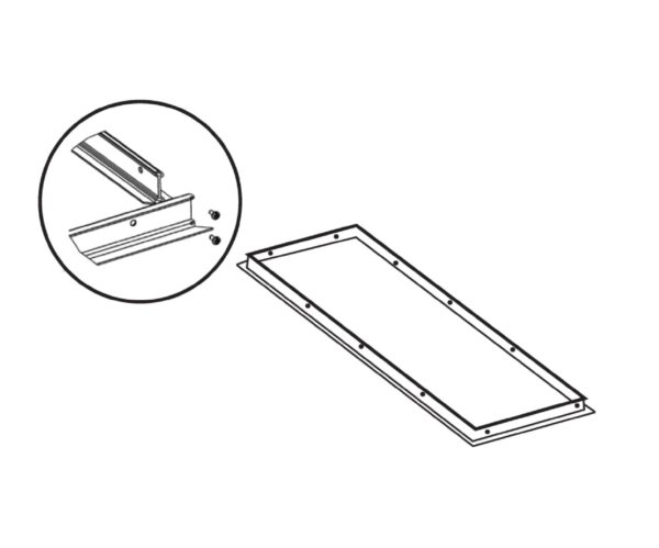 Image of 1x4 MUD IN FRAME FOR TROFFER