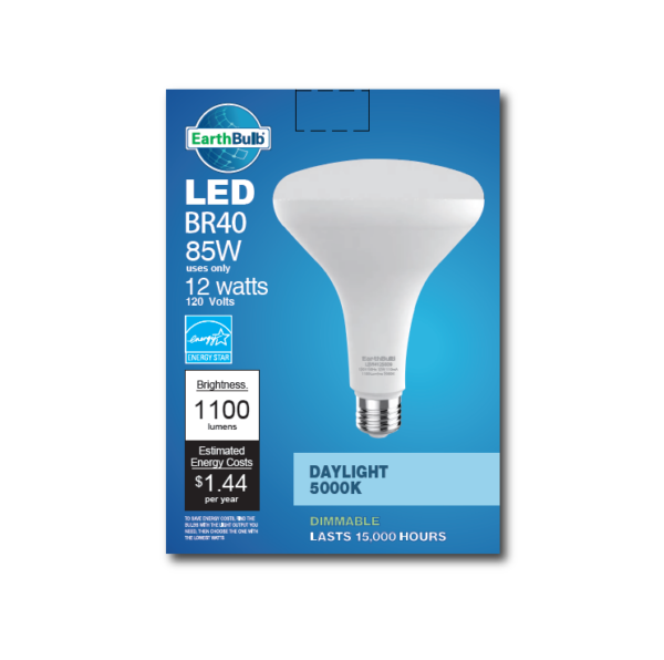 12 Watt 1100LM 5000K BR40 LED - Image 2