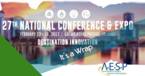 the 2017 AESP conference is a wrap