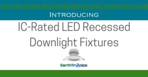 IC-rated LED recessed downlight fixtures