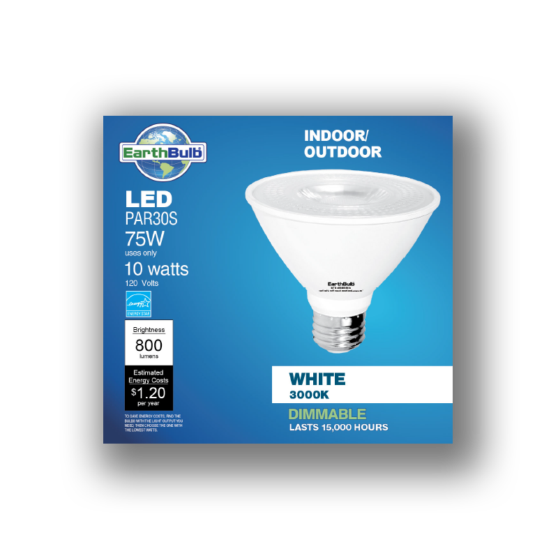 10823 Indoor/Outdoor LED EarthBulb in White 3000K