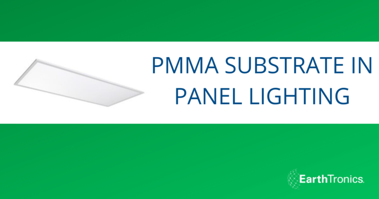 PMMA substrate in panel lighting