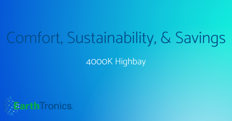 comfort, sustainability & savings: 4000K highbay