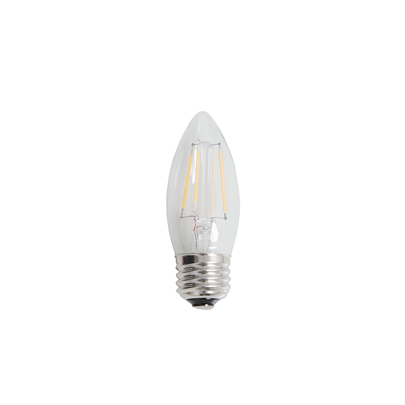 Image of 4 Watt 330LM 2700K B10 Clear Filament LED E26