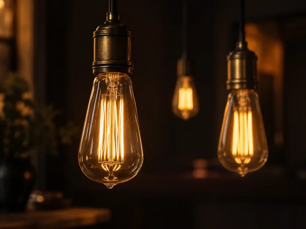 Decorative LED bulbs combine style functionality