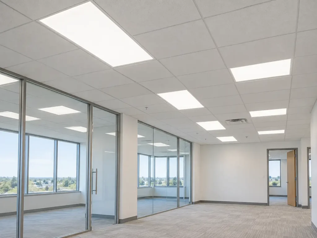 LED panel lights for new construction projects